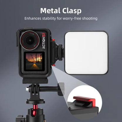 For DJI Osmo Action 5 Pro/Action 4/Action 3 Magnetic Quick Release Adapter with Cold Shoe Mount Base(Black) - Mount & Holder by buy2fix | Online Shopping UK | buy2fix