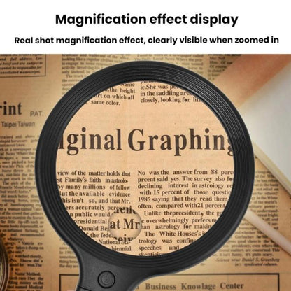 5/10X 30 LEDs Magnifying Glass USB Charging Neck Worn Handheld For Reading Maintenance(Black) - Hand Held Style by buy2fix | Online Shopping UK | buy2fix