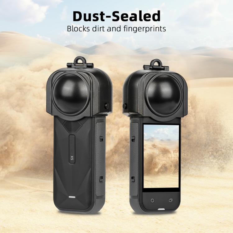 For Insta360 X5 Camera Flymile Lens Protective Cover Dustproof & Scratch-Resistant Anti-Fall Protector Cap(Black) - Len Accessories by Flymile | Online Shopping UK | buy2fix