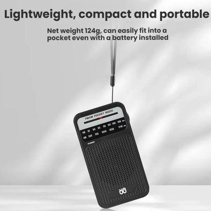 Portable Pointer AM/FM Full Channel Radio(Silver) - Radio Player by buy2fix | Online Shopping UK | buy2fix
