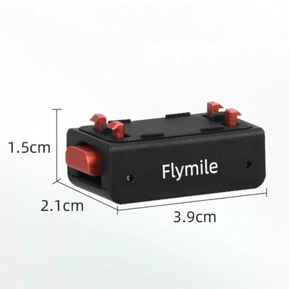 Magnetic Quick Release Base Mount For Insta360 X5/X4/X3/X2 & Ace Series 1/4 Inch Screw Universal Tripod Adapter(Black) - Others by Flymile | Online Shopping UK | buy2fix
