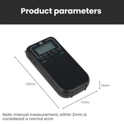 Portable FM/AM/SW Multi-Band High-Sensitivity Clock-Controlled Radio Player, Specification: For EU(Gray) - Radio Player by buy2fix | Online Shopping UK | buy2fix