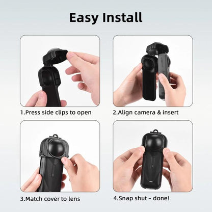 For Insta360 X5 Flymile Lens & Screen Protective Cover Anti-Scratch Gimbal Guard Shield(Black) - Case & Bags by Flymile | Online Shopping UK | buy2fix