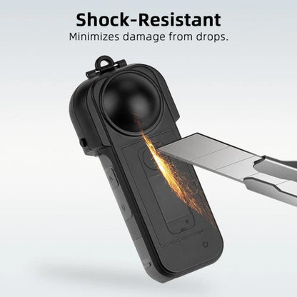 For Insta360 X5 Flymile Lens & Screen Protective Cover Anti-Scratch Gimbal Guard Shield(Black) - Case & Bags by Flymile | Online Shopping UK | buy2fix