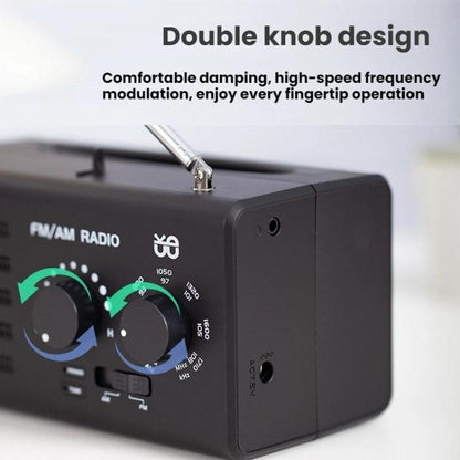 Dual-band FM/AM External Power Socket Radio Player, Specifications: For US(Green) - Radio Player by buy2fix | Online Shopping UK | buy2fix