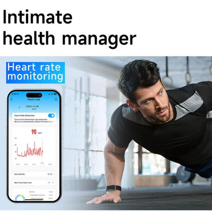 Dual PD Real-Time Heart Rate Blood Oxygen Real-Time Sleep Exercise Health Bracelet(Black) - Smart Wristbands by buy2fix | Online Shopping UK | buy2fix