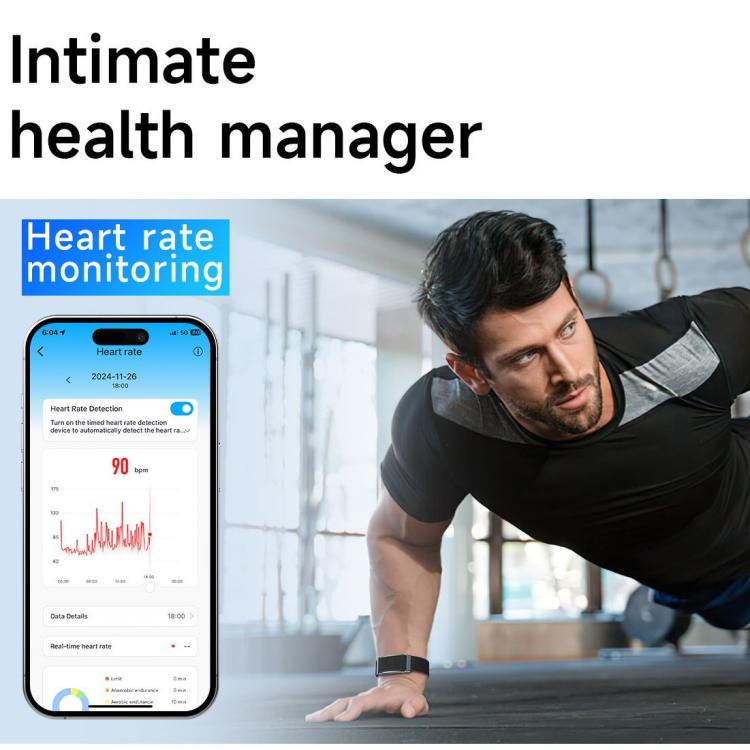 Dual PD Real-Time Heart Rate Blood Oxygen Real-Time Sleep Exercise Health Bracelet(White) - Smart Wristbands by buy2fix | Online Shopping UK | buy2fix