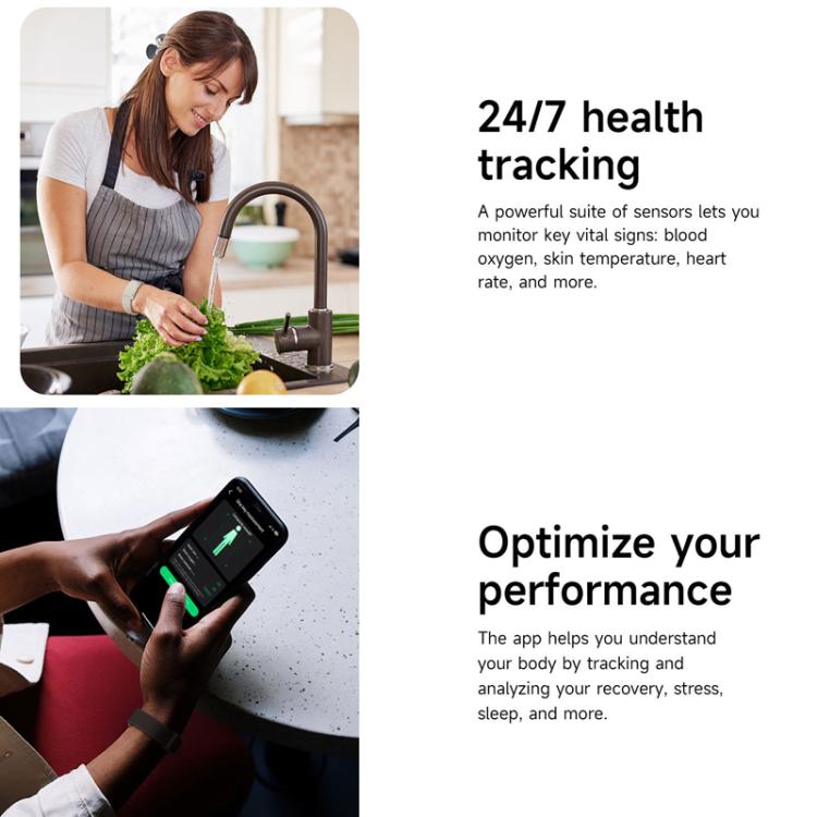 Dual PD Real-Time Heart Rate Blood Oxygen Real-Time Sleep Exercise Health Bracelet(Black) - Smart Wristbands by buy2fix | Online Shopping UK | buy2fix