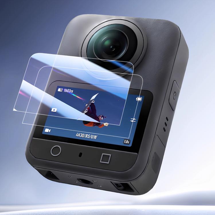 For DJI Osmo 360 Action Camera 2pcs /Pack Tempered Glass Screen Protector HD Anti-Scratch Lens Film(CN-218) - Protective Film & Stickers by buy2fix | Online Shopping UK | buy2fix