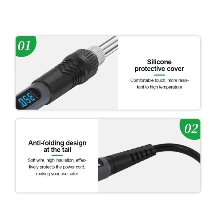 RELIFE 936 90W High Power Internal Heating Smart Digital Display Soldering Iron, US Plug - Electric Soldering Iron by RELIFE | Online Shopping UK | buy2fix