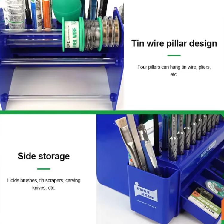 RELIFE RL-001G Desktop Screwdriver Display Rack Repair Tool Storage Rack - Tool Boxes & Bags by RELIFE | Online Shopping UK | buy2fix