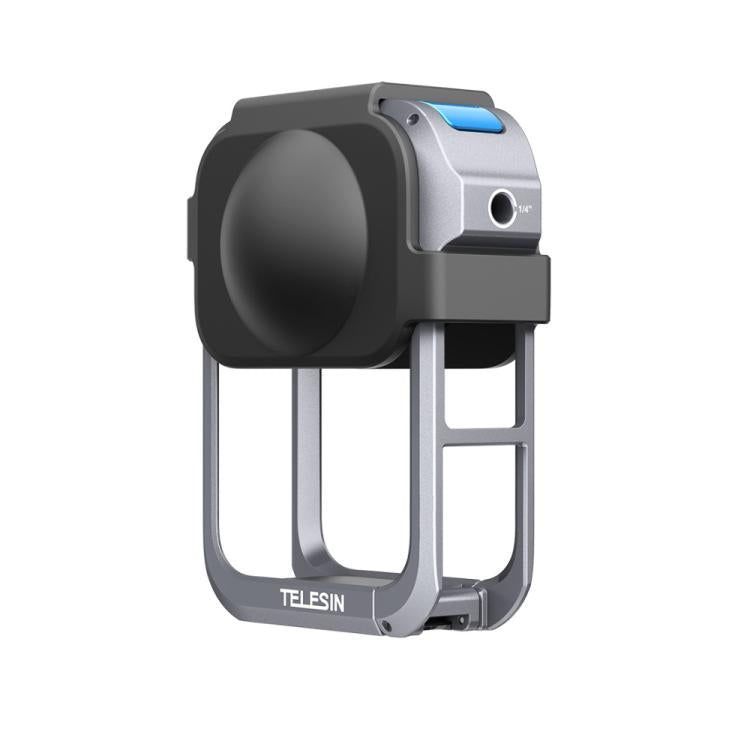 For DJI Osmo 360 TELESIN Aluminum Alloy Protective Cage Expansion Frame with Lens Cover(Metal Color) - Protection Frame by TELESIN | Online Shopping UK | buy2fix