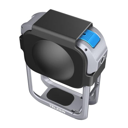 For DJI Osmo 360 TELESIN Aluminum Alloy Protective Cage Expansion Frame with Lens Cover(Metal Color) - Protection Frame by TELESIN | Online Shopping UK | buy2fix