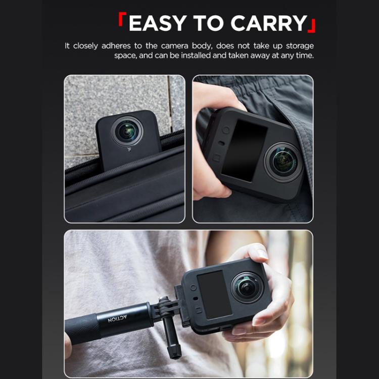 For DJI Osmo 360 CYNOVA Silicone Case Anti-Scratch Shockproof Full Body Protective Cover(Gray) - Case & Bags by CYNOVA | Online Shopping UK | buy2fix