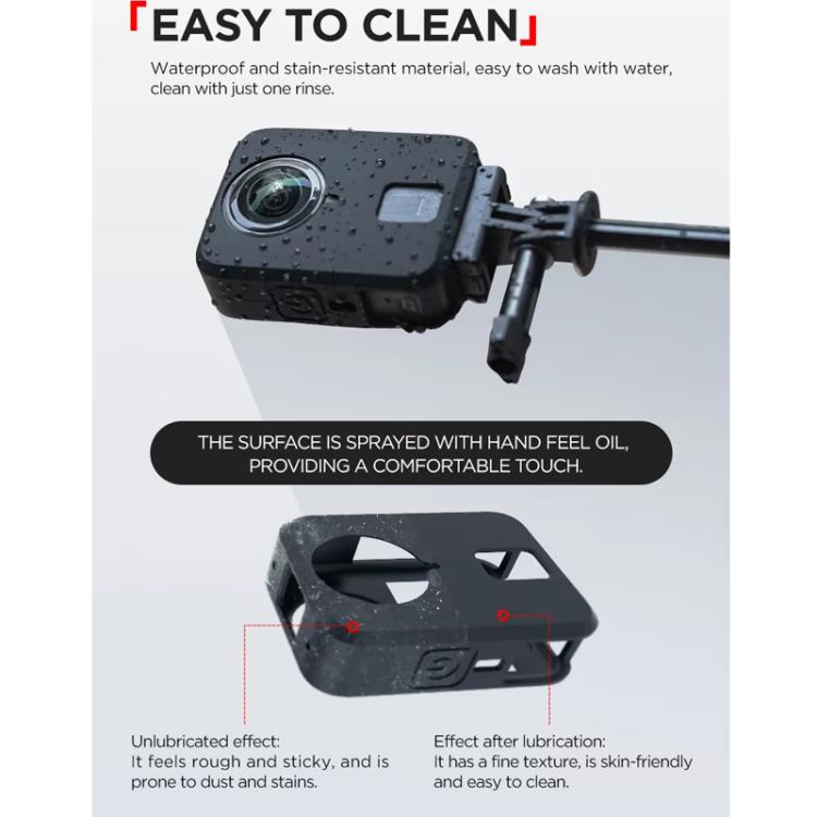 For DJI Osmo 360 CYNOVA Silicone Case Anti-Scratch Shockproof Full Body Protective Cover(Gray) - Case & Bags by CYNOVA | Online Shopping UK | buy2fix