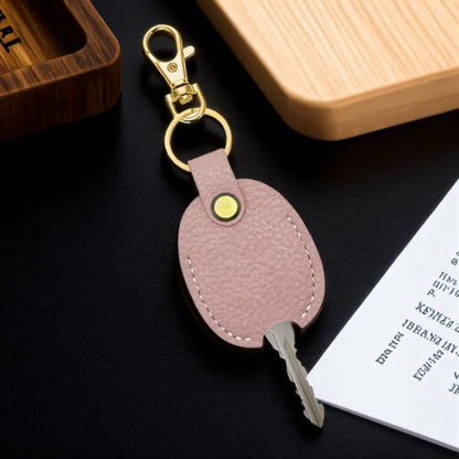 Universal Keychain Leather Key Cover Keychain Replaceable Keys(Pink) - Key Rings by buy2fix | Online Shopping UK | buy2fix