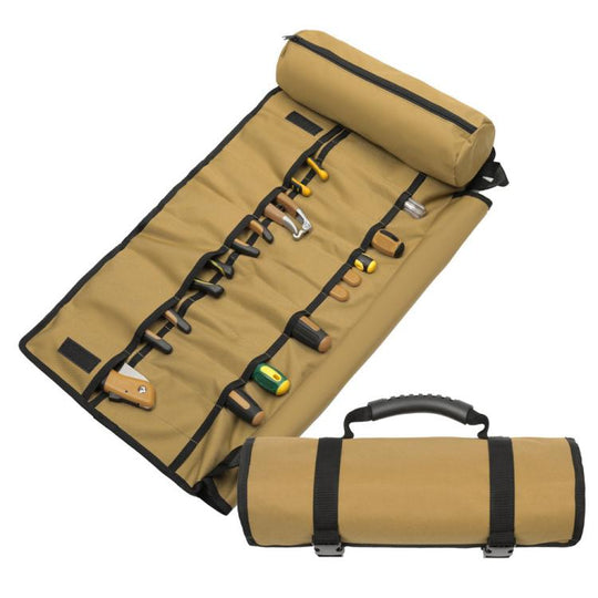 WESSLECO Thickened Wear-resistant Waterproof Parts Storage Tool Pack(Brown)