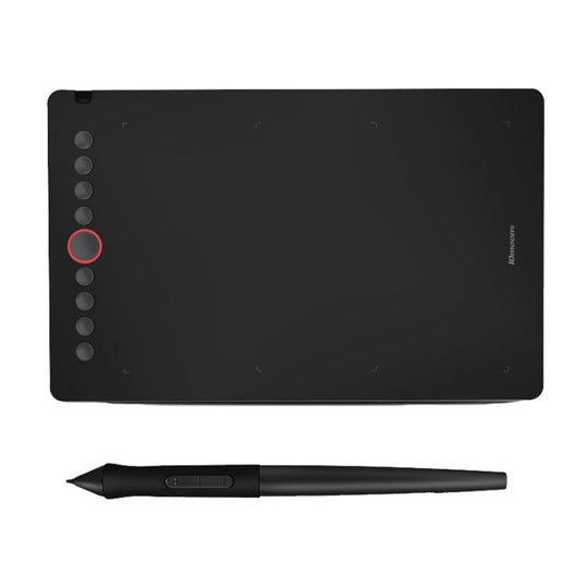 10Moons I6 Digital Drawing Tablet Compatible With Mobile Phones Computers(Black)