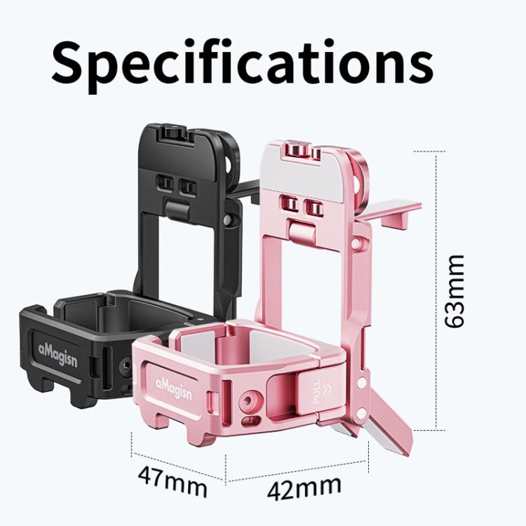 For DJI Pocket 3 aMagisn Mantis Extension Frame Magnetic Mount for Hands-Free Vlogging(Pink) - Mount & Holder by aMagisn | Online Shopping UK | buy2fix
