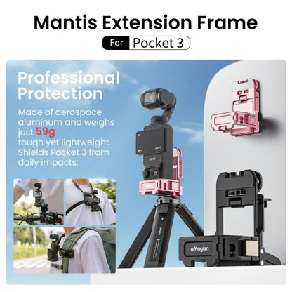 For DJI Pocket 3 aMagisn Mantis Extension Frame Magnetic Mount for Hands-Free Vlogging(Pink) - Mount & Holder by aMagisn | Online Shopping UK | buy2fix