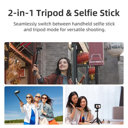 aMagisn Mini Tripod Selfie Stick with 360-degree Ball Head Adjustable Phone/Camera Mount for Travel, Vlogging & Live Streaming(Black) - Stand by aMagisn | Online Shopping UK | buy2fix