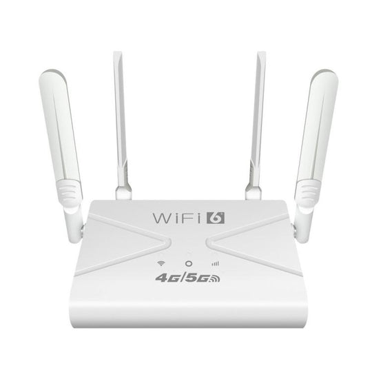 4G WiFi Router Portable Plug Card Wireless Hotspot, EU Plug(White)