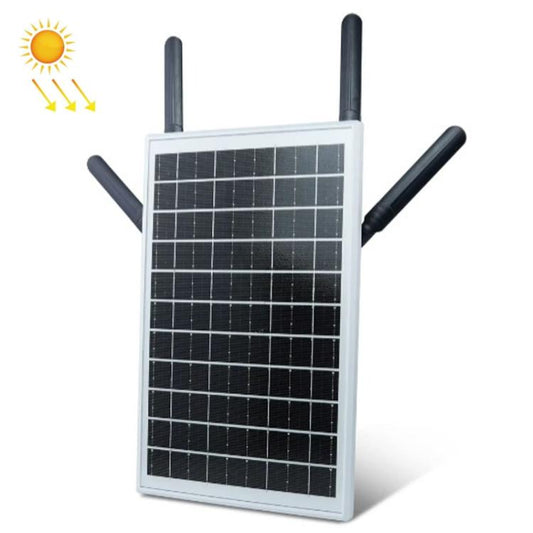 EAU 4G Solar SIM Card WiFi 6 Router Waterproof Outdoor 4G To WiFi Cable(Black) - Wireless Routers by buy2fix | Online Shopping UK | buy2fix