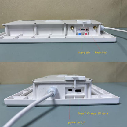 EAU 4G Solar SIM Card WiFi 6 Router Waterproof Outdoor 4G To WiFi Cable(Black) - Wireless Routers by buy2fix | Online Shopping UK | buy2fix