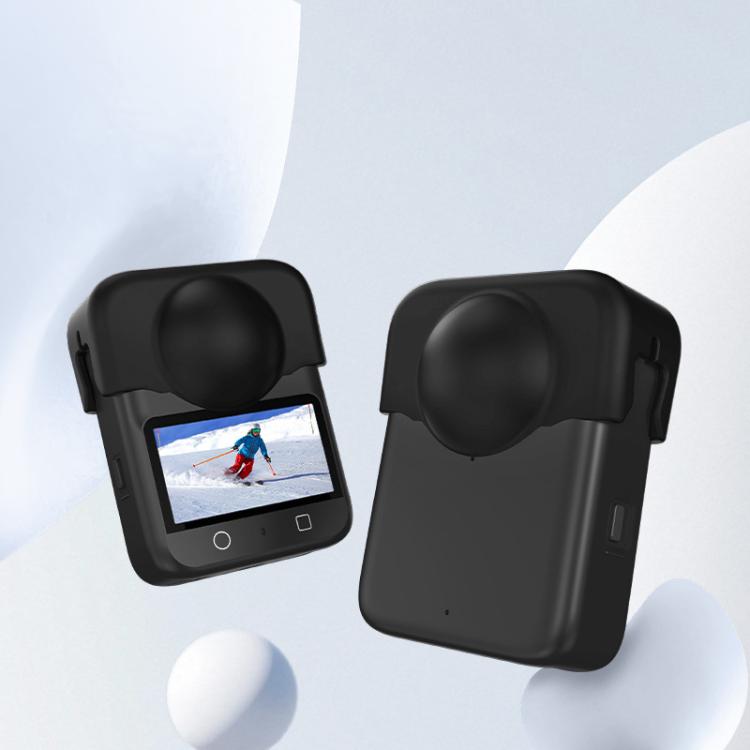 For DJI Osmo 360 Camera Silicone Lens Cap Dustproof & Anti-Scratch Lens Cover Protector(Black) - Case & Bags by buy2fix | Online Shopping UK | buy2fix