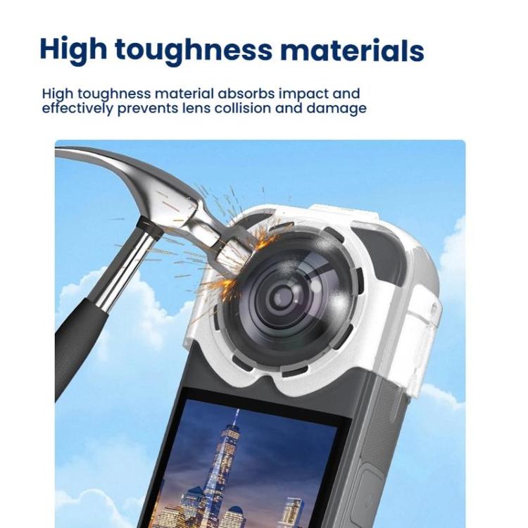 For Insta360 X5 Camera Anti-Fog Snap-On Protective Lens Cover Lens Guards(Transparent) - Len Accessories by buy2fix | Online Shopping UK | buy2fix