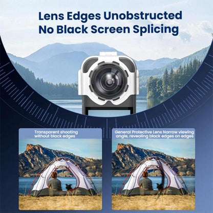 For Insta360 X5 Camera Anti-Fog Snap-On Protective Lens Cover Lens Guards(Transparent) - Len Accessories by buy2fix | Online Shopping UK | buy2fix