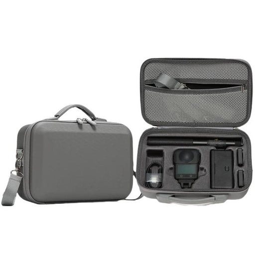 For DJI Osmo 360 Adventure Combo Flymile PU Leather Shoulder Bag Waterproof Crossbody Sling Bag(Gray)