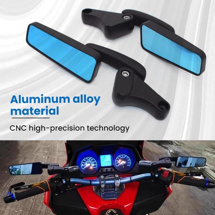 Universal Motorcycle Reverse Assist Reflective Rearview Mirror(Blue Glass) - Side Mirrors by buy2fix | Online Shopping UK | buy2fix