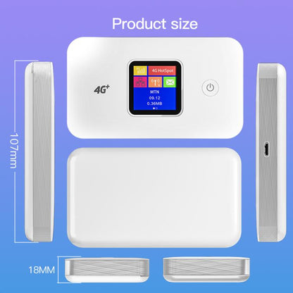 MF801 4G CAT7 Dual Band Portable WIFI LTE 300M Wireless Plug-in Router Color Screen MIFI Mobile Hotspot(White) - 4G Mobile Wifi by buy2fix | Online Shopping UK | buy2fix