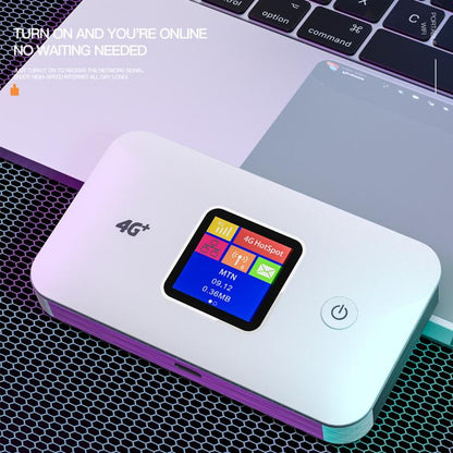 MF801 4G CAT7 Dual Band Portable WIFI LTE 300M Wireless Plug-in Router Color Screen MIFI Mobile Hotspot(Gray) - 4G Mobile Wifi by buy2fix | Online Shopping UK | buy2fix