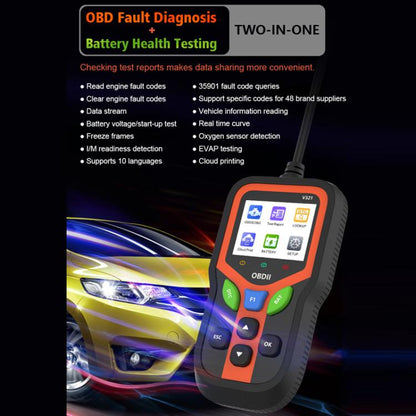 OBD 9-16V Car Battery Fault/Health Tester(V321) - Code Readers & Scan Tools by buy2fix | Online Shopping UK | buy2fix