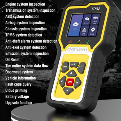 Full-System Maintenance And Reset Engine Diagnostic Tester(TP02) - Code Readers & Scan Tools by buy2fix | Online Shopping UK | buy2fix
