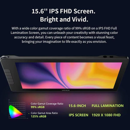 VEIKK VK1600 15.6 Inch Digital Drawing Screen Electronic Drawing Screen Compatible With Mobile Phone(Black) -  by VEIKK | Online Shopping UK | buy2fix