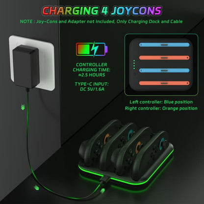 For Nintendo Switch 2 JYS Accessory Bundle Kit with Carrying Case, Charging Dock, Protective Shell, Desktop Stand, Steering Wheel, Grip, etc - Others by JYS | Online Shopping UK | buy2fix