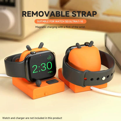 For Apple Watch Desktop Stand Silicone Base, Without Charger(Pink) - Charger / Holder by buy2fix | Online Shopping UK | buy2fix