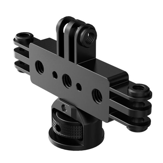 1/4 Pitch To 3 Card Aluminum Alloy 3 Station Live Streaming Stand Action Camera Multi Functional Expansion Adapter Accessory