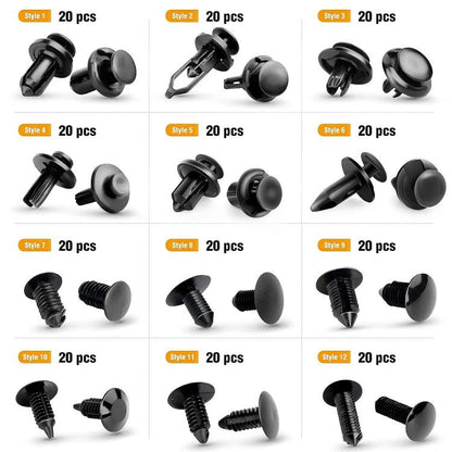240pcs/Set Boxed Automotive Buckle Mixed Parts Tool(Screwdriver + 4pcs /Set) - Nuts & Bolts by buy2fix | Online Shopping UK | buy2fix