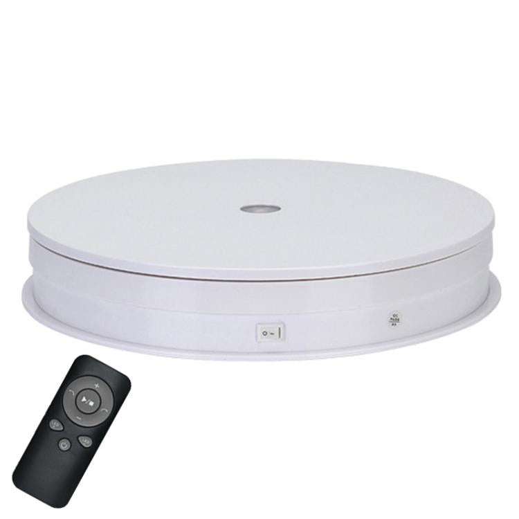 Remote Control Light Rotating Tray Still Life Display Adjustable Speed Brightness Jewelry Stand, Spec: 20cm White Base White Light Direct Plug -  by buy2fix | Online Shopping UK | buy2fix