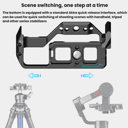 For Sony ZV-E10 II 2nd Generation Camera Cage DSLR Photography Live Streaming Protective Frame Stabilizer Kit(Black) - Camera Cage by buy2fix | Online Shopping UK | buy2fix