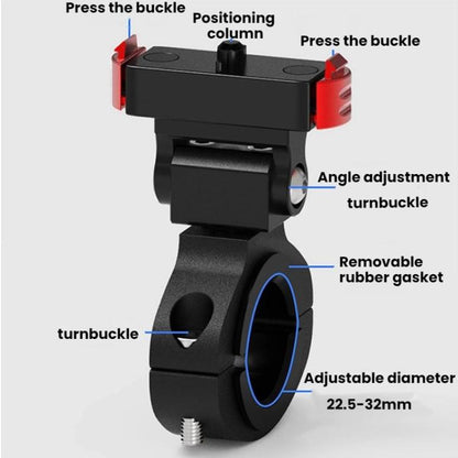 For GoPro HERO13 Black Action Camera Magnetic Quick Release Bike Mount Outdoor Cycling Tilt Shooting Bracket, Spec: 360 Degree Damping Rotary - Bicycle Handlebar Mount by buy2fix | Online Shopping UK | buy2fix