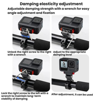 For GoPro HERO13 Black Action Camera Magnetic Quick Release Bike Mount Outdoor Cycling Tilt Shooting Bracket, Spec: 360 Degree Damping Rotary - Bicycle Handlebar Mount by buy2fix | Online Shopping UK | buy2fix