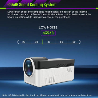 8K Home Theater Portable Android Projector With Smart Decoder(US Plug) - LED Projector by buy2fix | Online Shopping UK | buy2fix