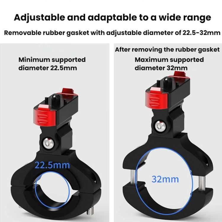 Action Camera Magnetic Quick Release Bike Mount, For GoPro HERO13 Black /12 Black /11 Black/10 Black/9 Black/8 Black, Spec: 360 Degree Damping Rotary - Bicycle Handlebar Mount by buy2fix | Online Shopping UK | buy2fix