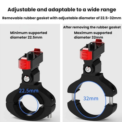 Action Camera Magnetic Quick Release Bike Mount, For GoPro HERO13 Black /12 Black /11 Black/10 Black/9 Black/8 Black, Spec: 360 Degree Damping Rotary - Bicycle Handlebar Mount by buy2fix | Online Shopping UK | buy2fix