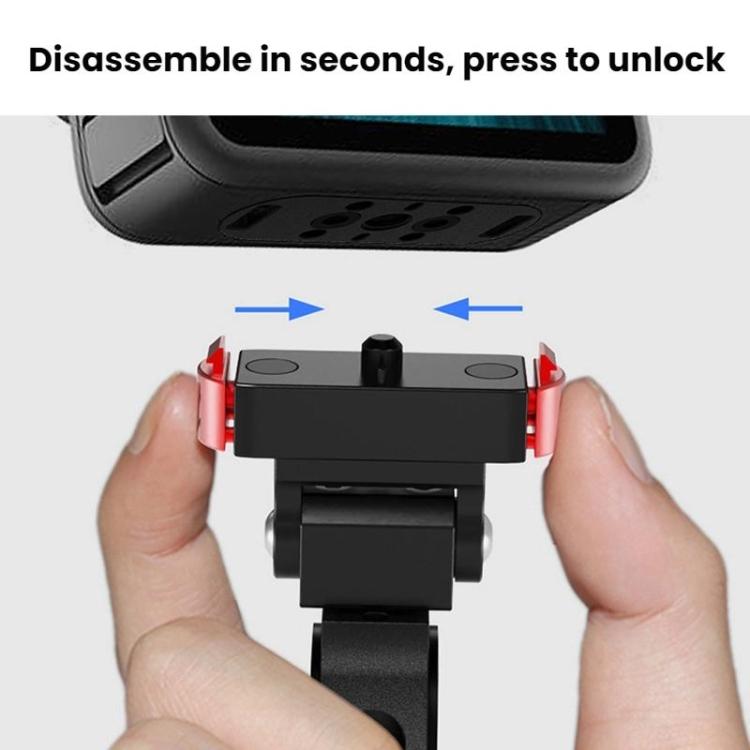 Action Camera Magnetic Quick Release Bike Mount, For GoPro HERO13 Black /12 Black /11 Black/10 Black/9 Black/8 Black, Spec: 180 Degree Adjustable - Bicycle Handlebar Mount by buy2fix | Online Shopping UK | buy2fix